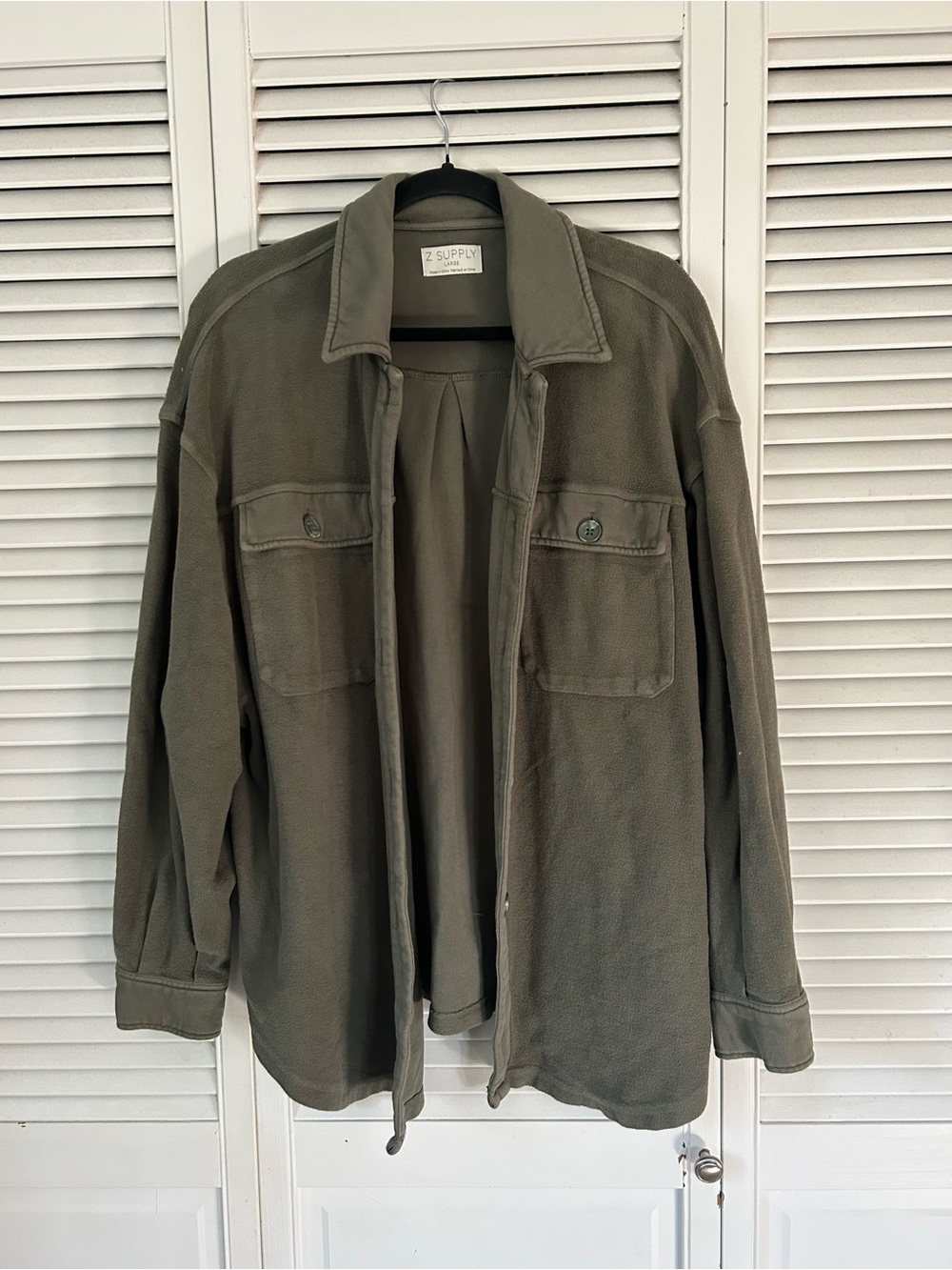 Z Supply Women’s Olive Green Shacket